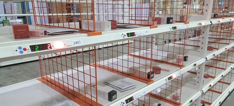 Digital picking (DPS) shelves